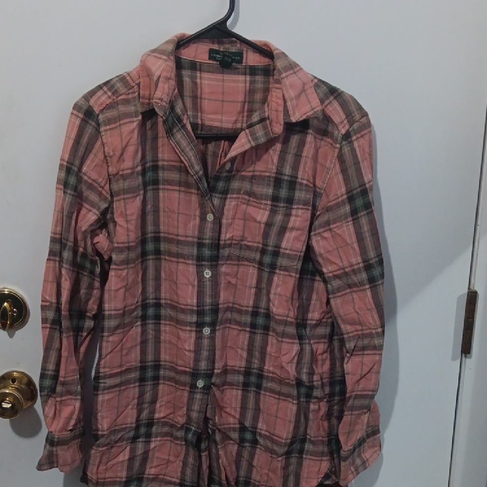 Ralph Lauren Pink Plaid Cotton Shirt